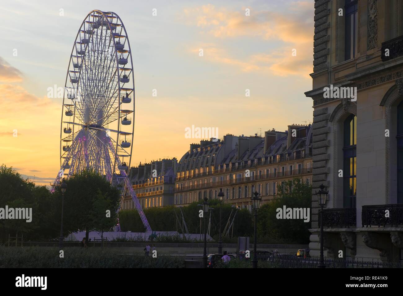 La grande roue dans le jardin des Tuileries, Paris, France, Europe Banque D'Images