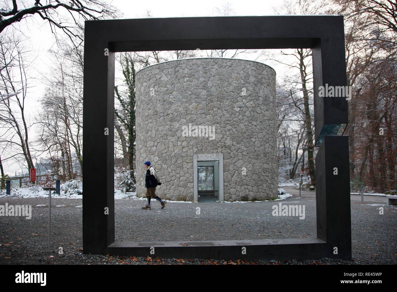 Museum der Moderne, Musée Mt. Moenchsberg, soir, hiver, Salzbourg, Autriche, Europe Banque D'Images