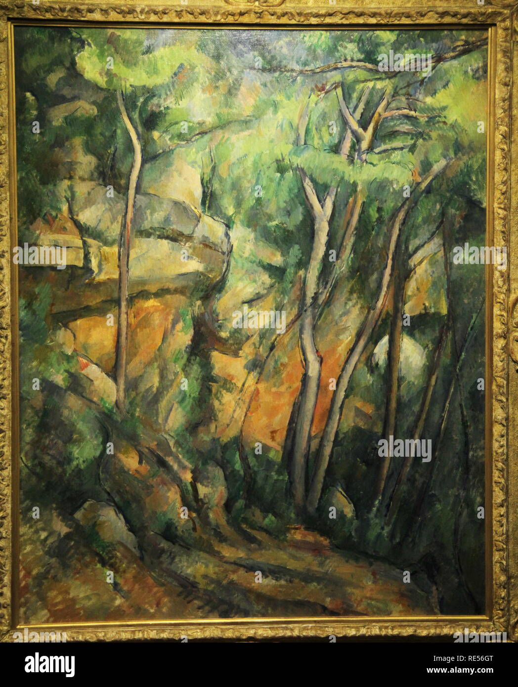 Tableau Paul Cézanne - Vue Du Domaine Saint-Joseph - Toile Encadrée Prête à Accrocher