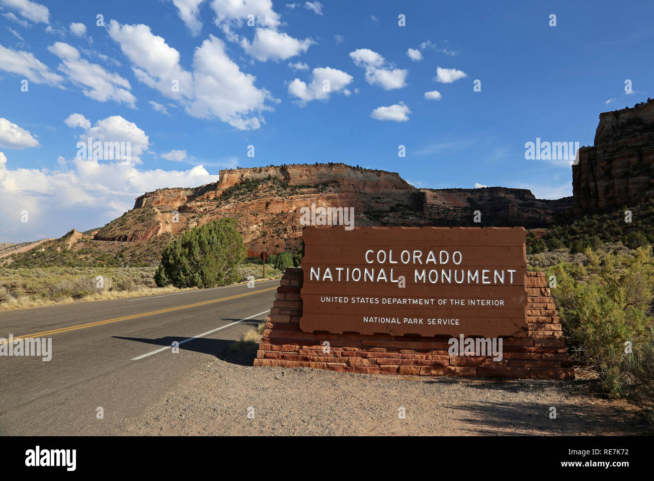 L'entrée ouest du Colorado National Monument, dans le comté de Mesa, près de Grand Junction, Colorado. Banque D'Images