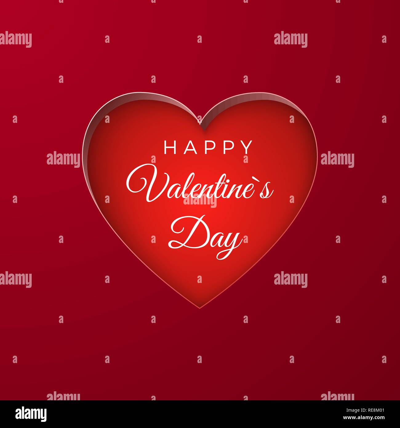 Happy Valentine's Day Greeting card arrière-plan. Forme de coeur. Vector illustration Illustration de Vecteur