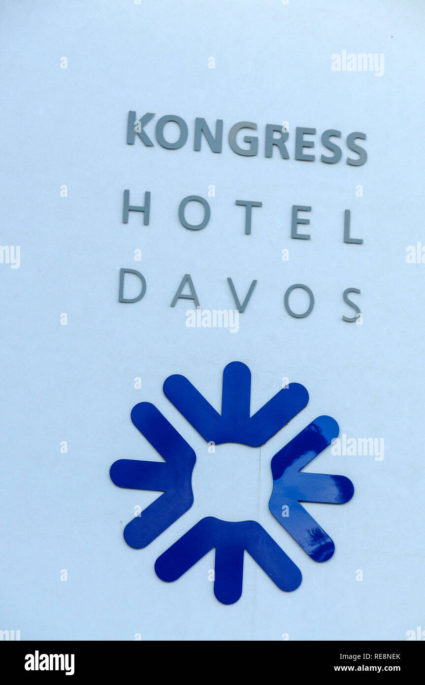 Congress Hotel Davos, n la station de ski de Davos en Suisse Banque D'Images