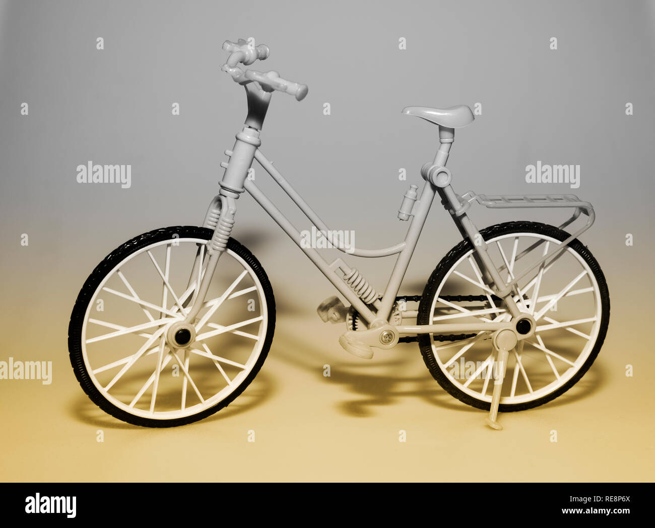 Modèle jouet de l'arrière-plan vélo Banque D'Images