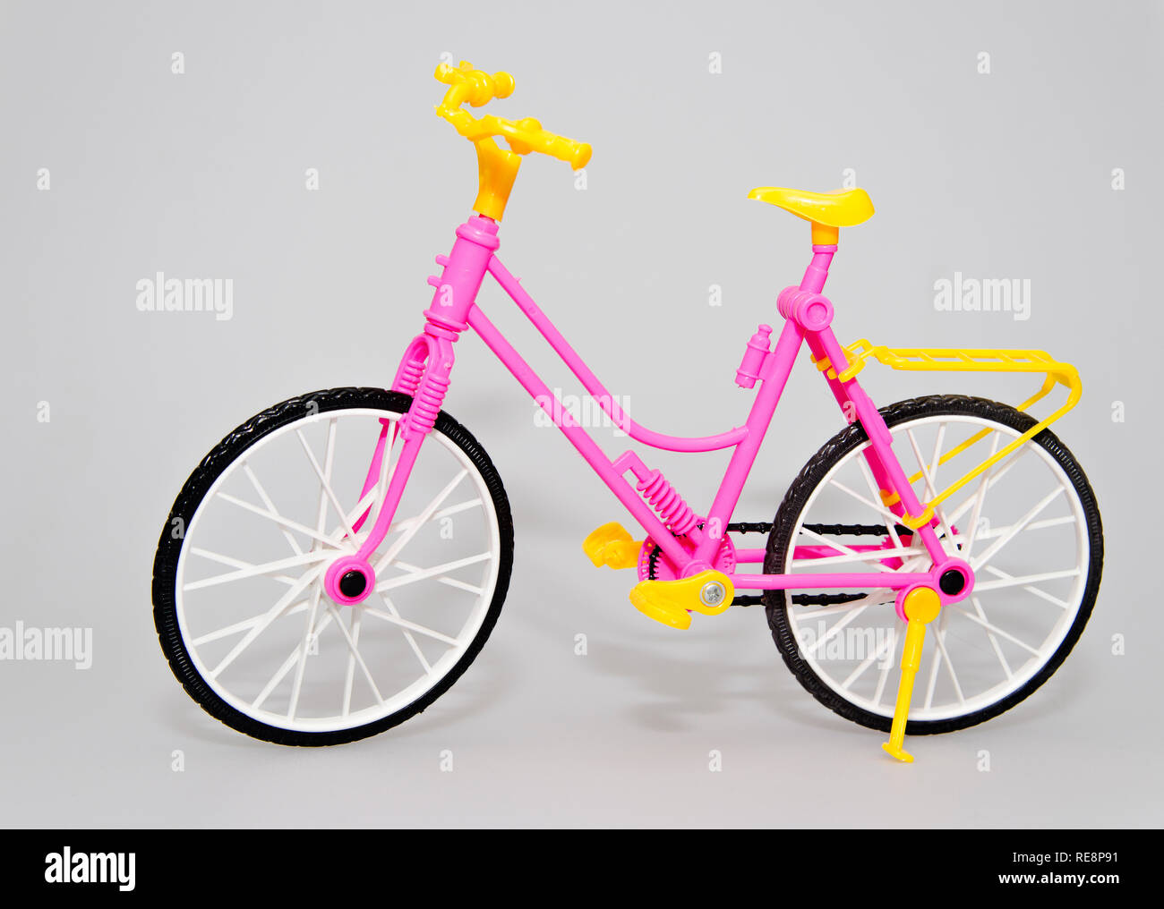 Modèle jouet de l'arrière-plan vélo Banque D'Images