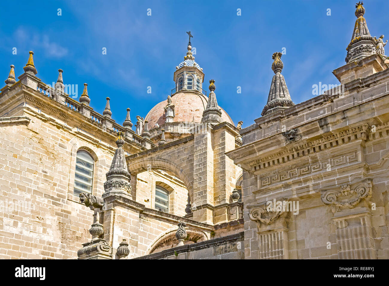 Cathédrale de San Salvador Jerez de la Frontera Andalousie Espagne Banque D'Images