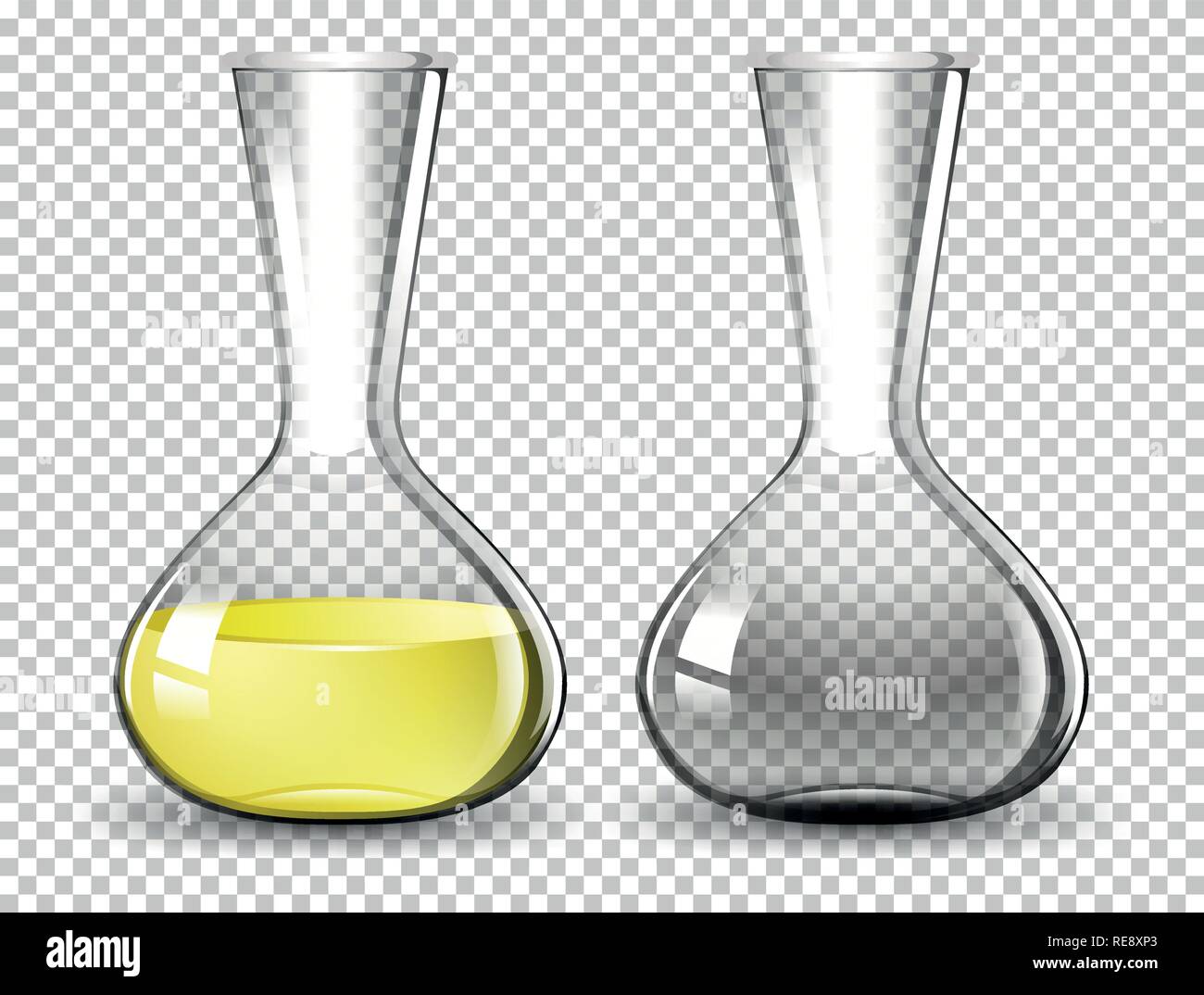 Fond transparent sur fiole illustration Illustration de Vecteur