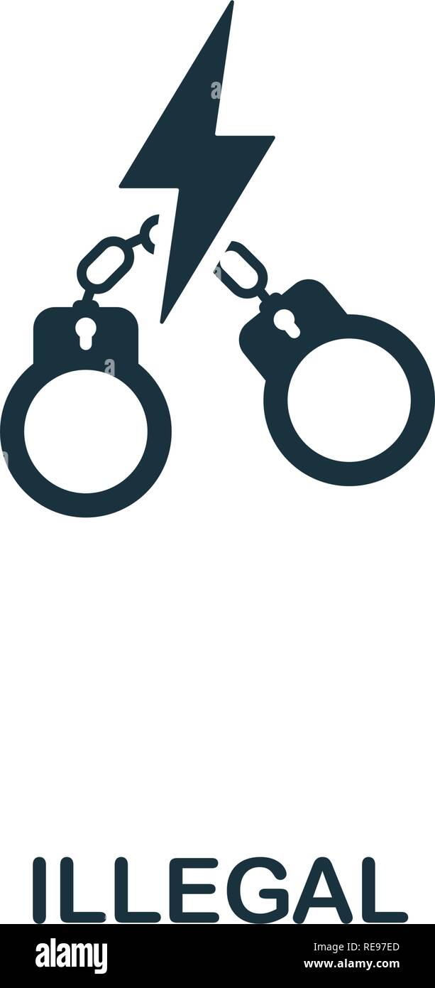 L'icône. La conception de style premium à partir de la corruption icon collection. Parfait pour l'icône illégale Pixel web design, applications, logiciels, l'utilisation d'impression Illustration de Vecteur