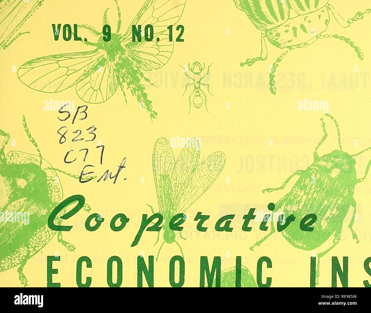 . Rapport d'insectes économique coopérative. Les insectes bénéfiques ; les insectes nuisibles. 7 mars 20,1959 oopetative E C 0 N 0 Alors ... Veuillez noter que ces images sont extraites de la page numérisée des images qui peuvent avoir été retouchées numériquement pour plus de lisibilité - coloration et l'aspect de ces illustrations ne peut pas parfaitement ressembler à l'œuvre originale.. United States. Service de la santé animale et végétale. Pour la protection des végétaux et de la quarantaine de programmes ; United States. Bureau international d'entomologie et de la quarantaine végétale ; United States. La Division du contrôle des parasites des végétaux. Hyattsville, MD. [Etc. ] Pour la protection des végétaux et de la quarantaine des animaux des programmes Banque D'Images