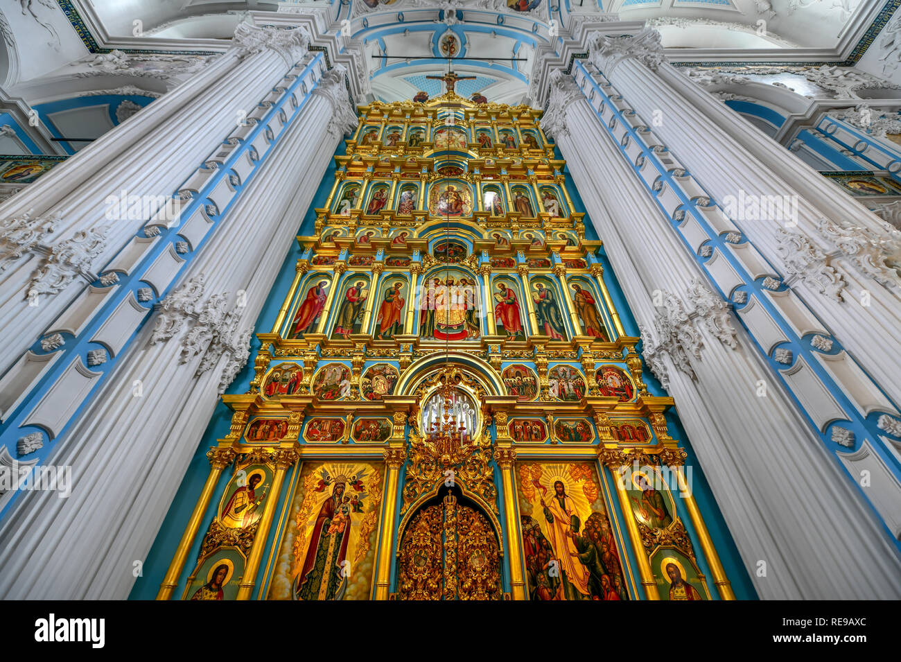 Istra, Russie - le 29 juin 2018 : Inconostasis du Nouveau monastère de Jérusalem, la Russie Istra. C'est un monastère de l'Église orthodoxe russe je Banque D'Images