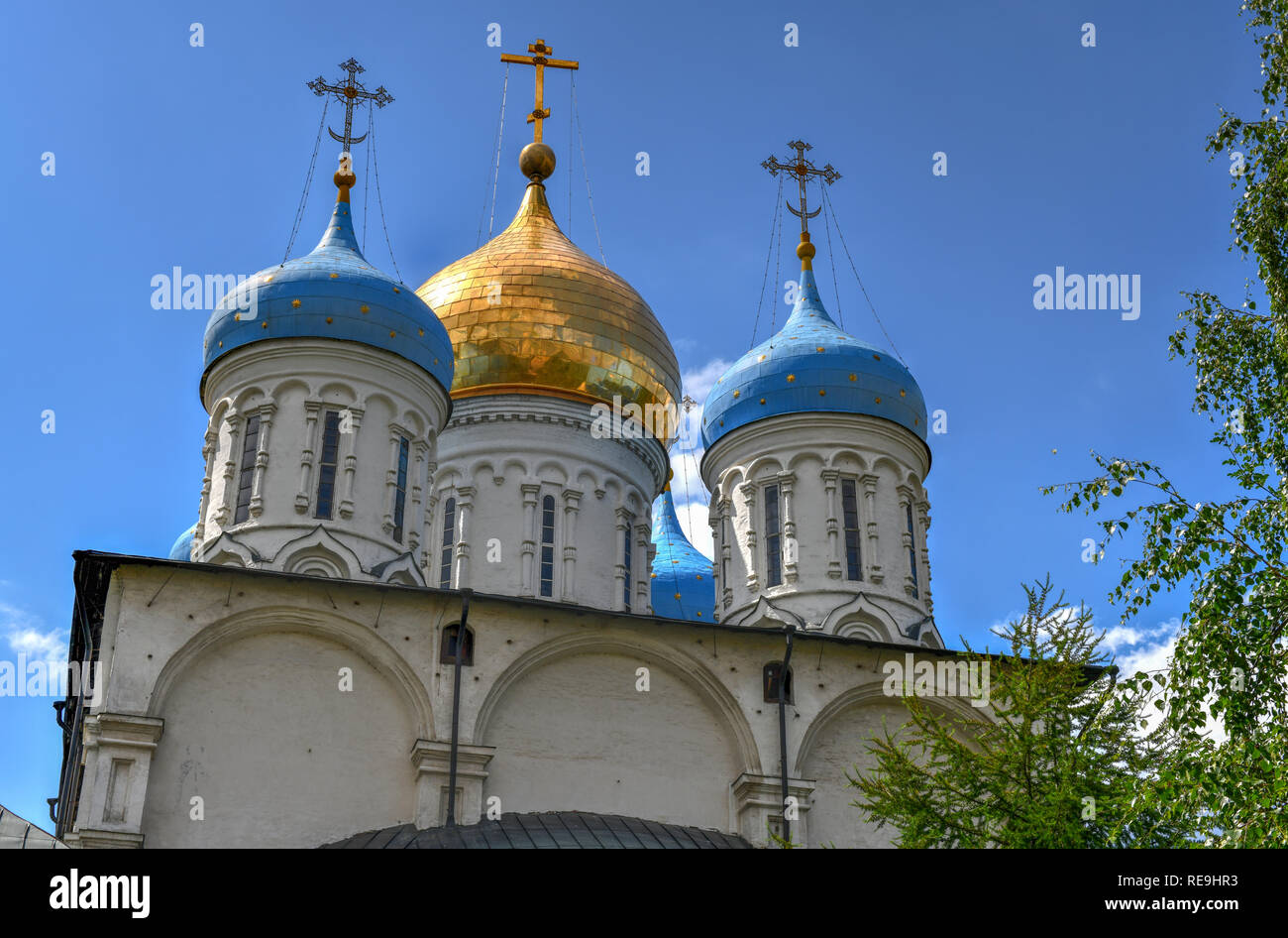 Monastère Novospassky nouveau monastère du Sauveur, est l'un des monastères fortifiés entourant Moscou en provenance du sud-est. Banque D'Images