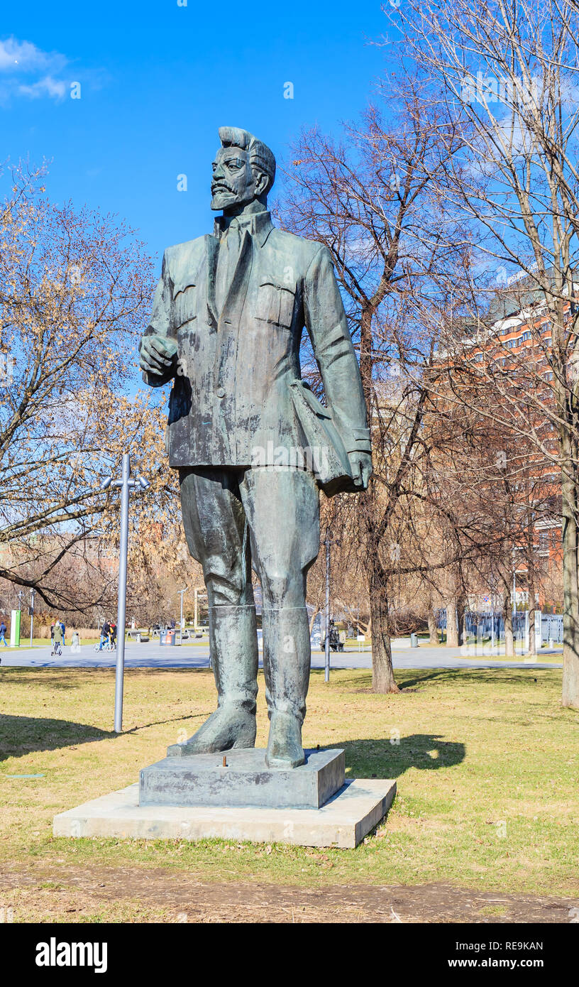 Monument à J. Sverdlov dans le Museon Art Park à Moscou, Russie Banque D'Images