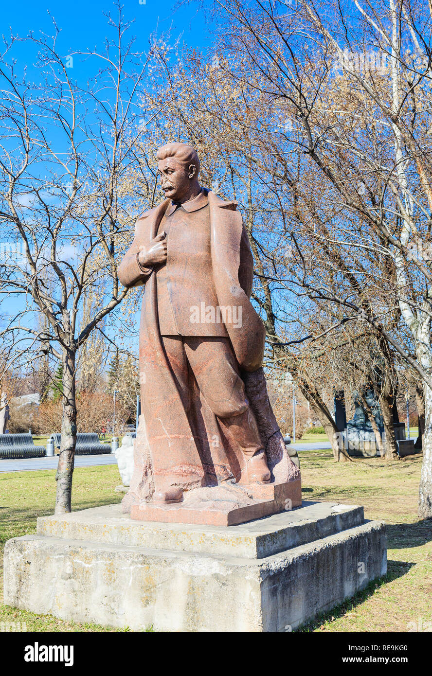 Monument à Staline. 'Museon Parc des arts'. Moscou, Russie Banque D'Images