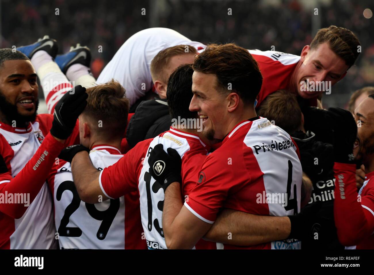 Emmen, Pays-Bas 20 janvier 2019 de l'Eredivisie néerlandaise de football : FC Emmen v PSV Eindhoven Banque D'Images