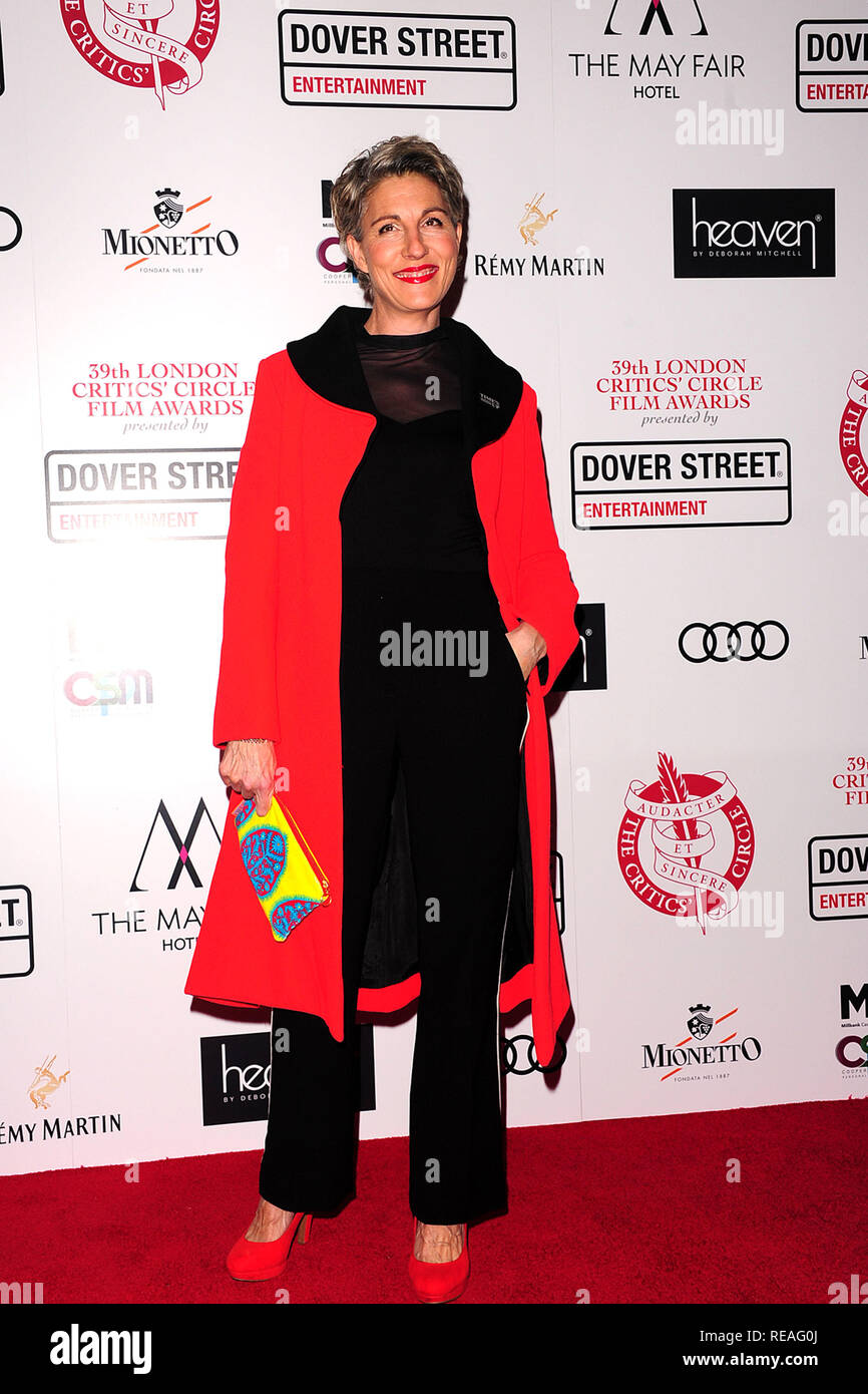 Londres, Royaume-Uni. Le 20 janvier, 2019. Tamsin Greig attinding La 39e London Critics' Circle Film Awards au May Fair Hotel l Londres dimanche 20 janvier 2019 Crédit : Peter Phillips/Alamy Live News Banque D'Images