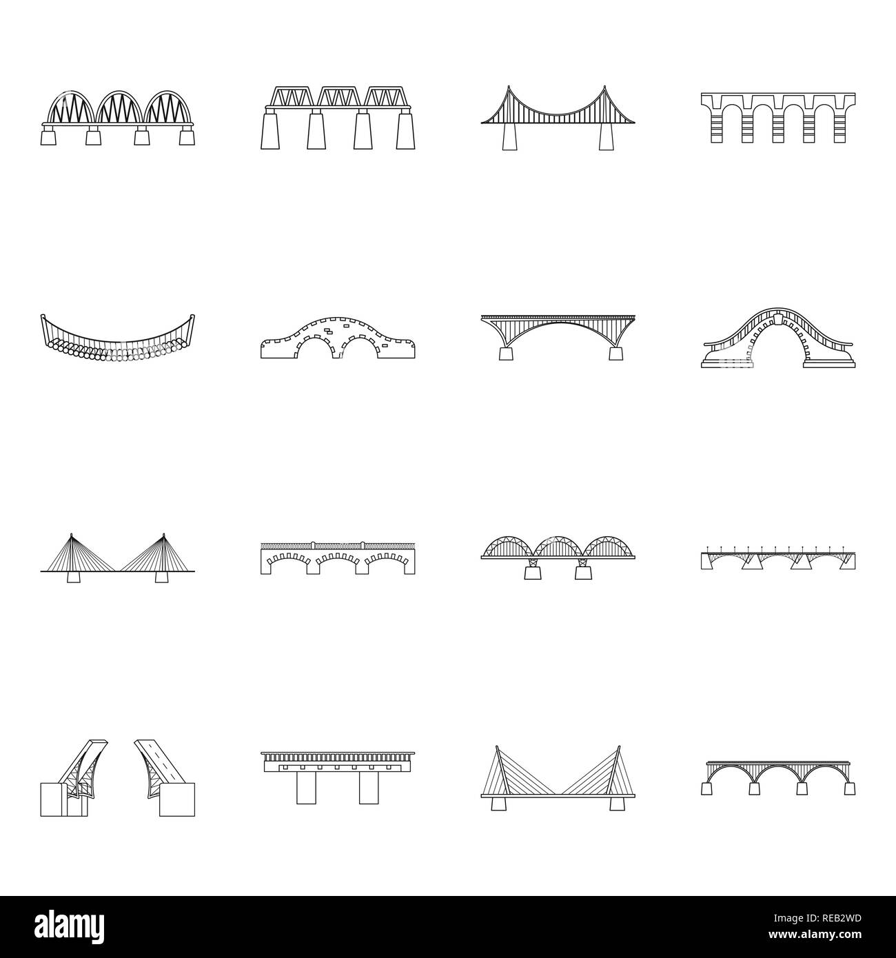 L'autre rive,réinstallation,,Canada,bâtiment,piétonne,transport,mobile,vélo,construction,mer,rivière,prop,ascenseur,suspension,cable,autoroute,metal,colonne,béton,banque,assemblé,suspendue,support,colonnes,brick,mains courantes,ponts,pont,architecture,vue,vue,passage,structure,connection,design,construire,side,set,icône,,illustration,collection,isolé,graphique,l'élément de contour,signer,ligne,vecteurs vecteur , Illustration de Vecteur