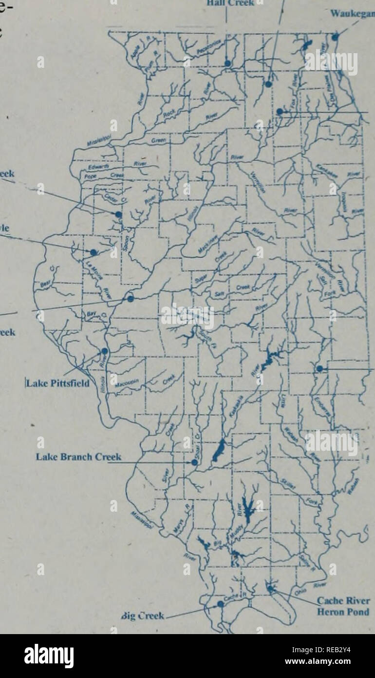 . 2000 Conservation : rapport de six ans. L'Illinois. Ministère des Ressources naturelles ; les tendances essentielles du programme d'évaluation ; la gestion des écosystèmes ; la conservation de l'eau ; la qualité de l'eau ; gestion des bassins hydrographiques ; conservation des ressources naturelles. La restauration des cours d'Wauketu Heroo Programme Blue Creek Ruisseau ligRock Piinlher Rner Edgar Creek Programme La restauration du ruisseau de l'habitat des cours stables des signes à des endroits, où la stabil- ité de l'ensemble du bassin versant d'eau système est affecté. Les projets re- duce stream incision causé par la canalisation et l'augmentation de wa- ''"Cour Crc&Lt ; tershed Banque D'Images