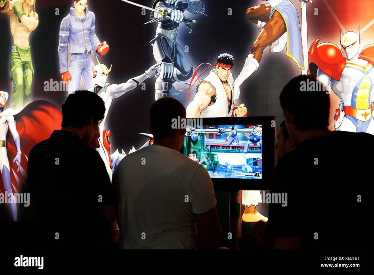 Tatsunoko vs. Capcom, ordinateur japonais action jeu action, stand au quartier de divertissement de la gamescom, le plus grand Banque D'Images