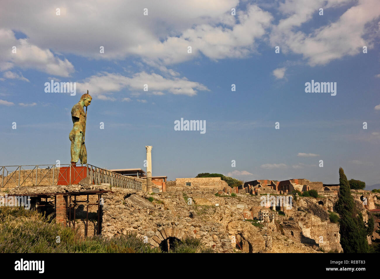 Sculpture d'Igor Mitoraj, Deadalus Pompei Banque D'Images