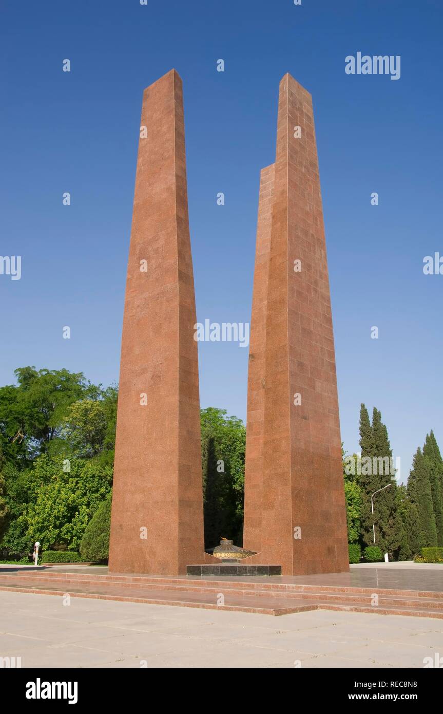 Achgabat, Mémorial des anciens combattants de la Seconde Guerre mondiale, le Turkménistan Banque D'Images