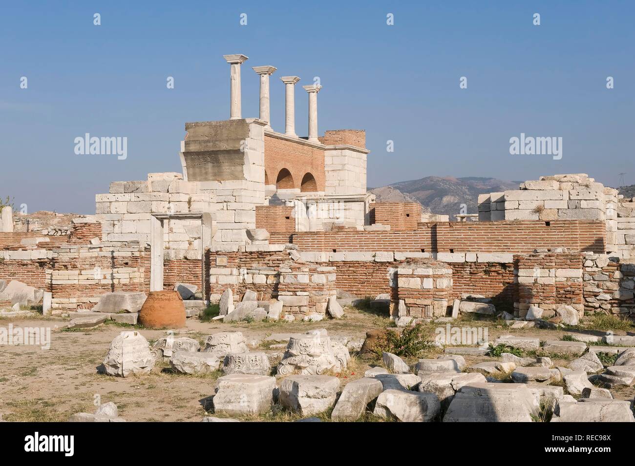 Basilique de Saint John, Selçuk, Éphèse, Turquie Banque D'Images