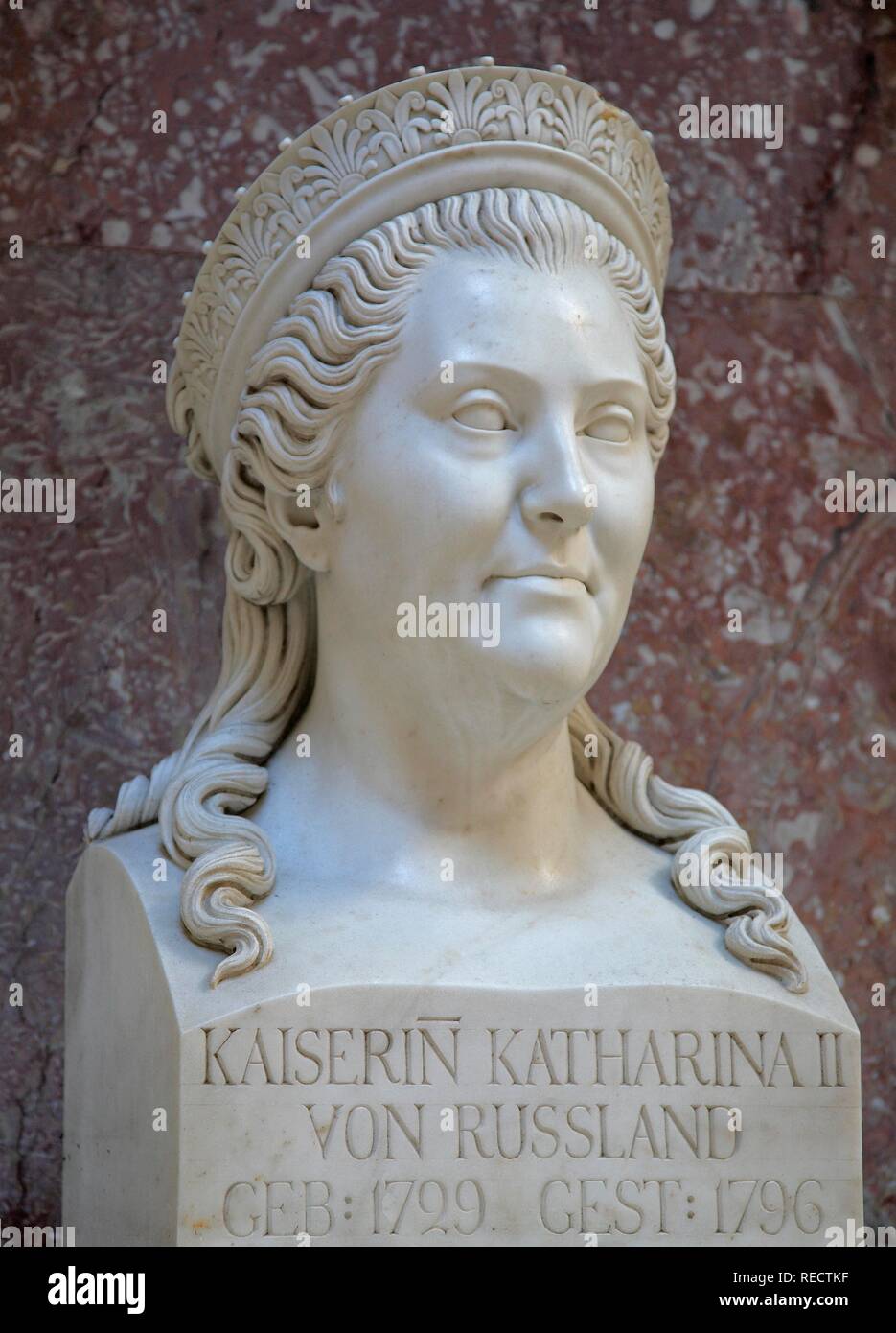 Buste de l'impératrice Catherine II de Russie, la Tsarine de Russie, grande Banque D'Images