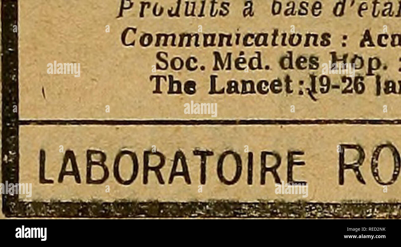 . Comptes rendus des sÃ©ances de la SociÃ©tÃ© de biologie et de ses filiales. La biologie. Usaee interne : COMPRIMES, utilisation d'AMPOULES CACHETS externe STANNOXYL LIQU1DE,1ÃA1N POMMADE, GLYCERÃ Ã Produits regard oase" Ã'Ã®laio et d'un oxyde'Ã©tain prÃ©parÃ©s d'aprÃ¨s /es travaux seientiSques FBOUIN Commanications.deM : Acnd ues Sciences, 4 mal 1917 Acad. de MÃ©d., n° 1917-27 mal 29 1917. nov. 1918] Soc. MÃªd. des Hop. 25 mai 1917.26 : oct. 1918 ; Soc. de Chir,, 27 juin 1917 ; Soc. de Biol.. 24 juil. I9I6 ; The Lancet:49-26 lanv. I9I8,24 aoÃ"t I9I8 ; ThÃ¨se Marcel PEROL, Paris 1917 ; ThÃ¨se A. BRIENS, Paris Banque D'Images