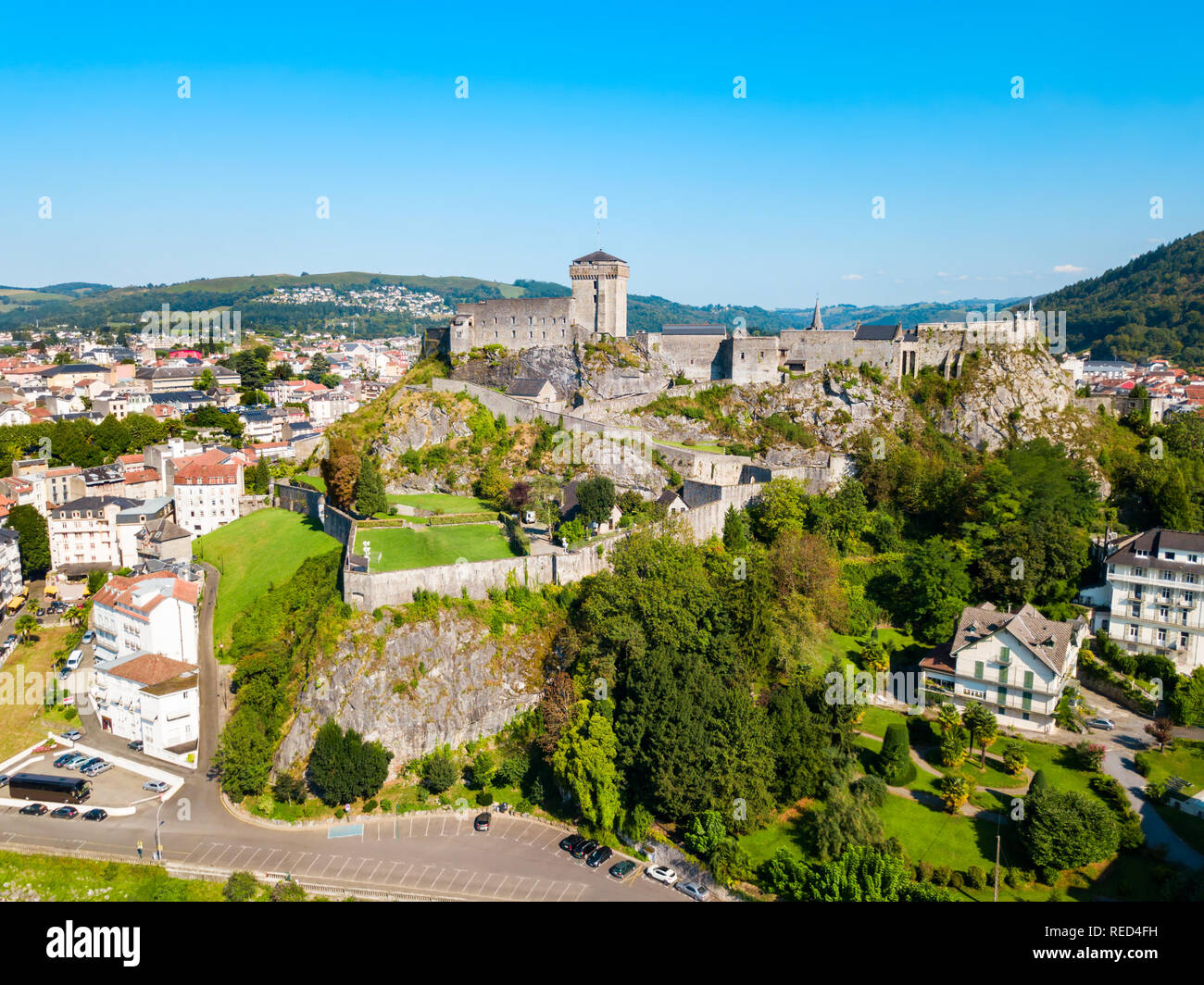 Musée Pyrénéen fort est situé dans la ville de Lourdes en France Banque D'Images