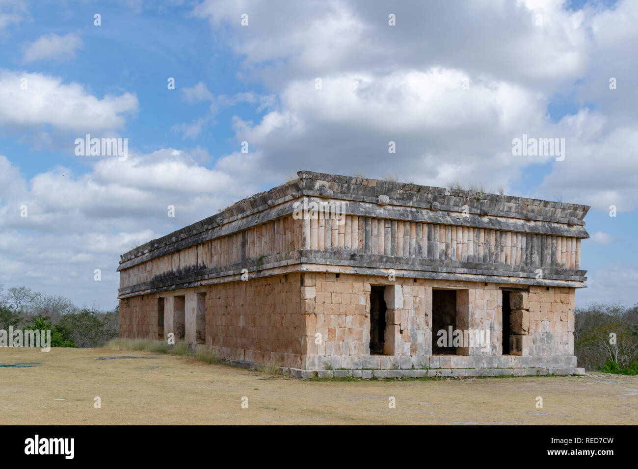 Chambre des tortues, un bâtiment de l'ancienne ville maya de Uxmal, au Mexique Banque D'Images