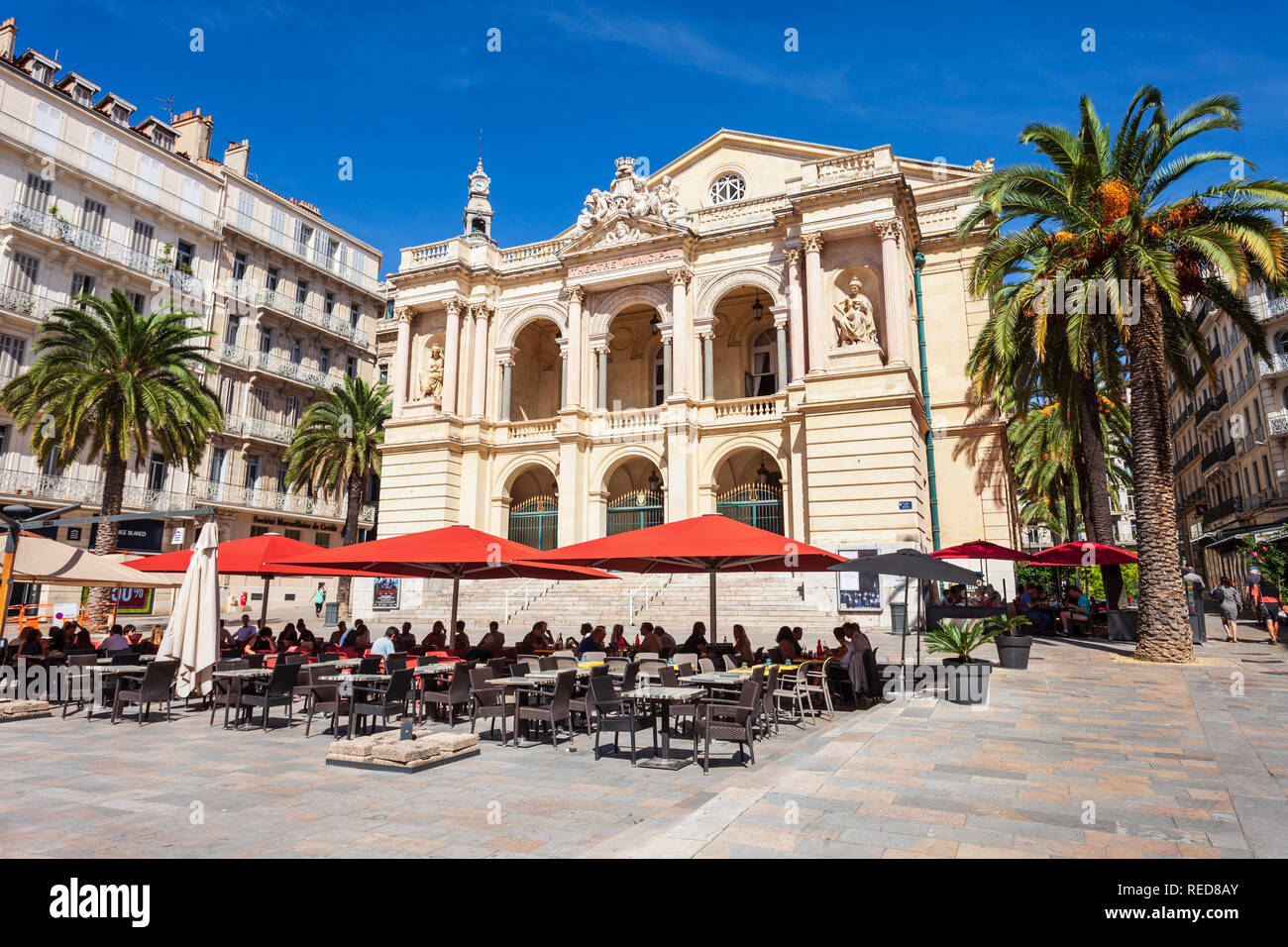 TOULON, France - 24 septembre 2018 : Théâtre de l'Opéra de Toulon est le deuxième plus grand opéra en France Banque D'Images