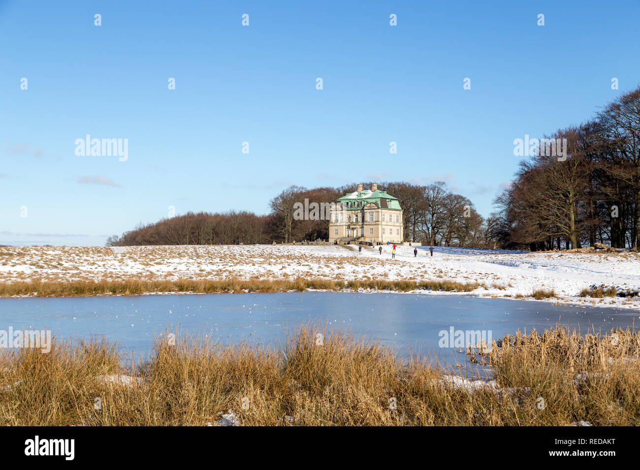 Le Parc des Cerfs à Copenhague, Danemark Banque D'Images