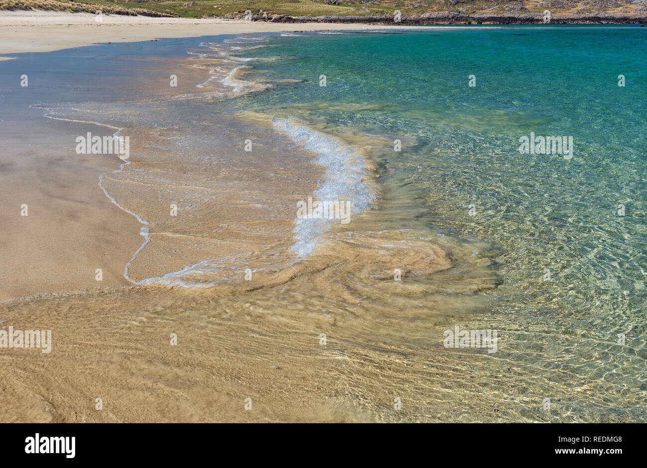 Struan Beach sur l'île de Coll Les Hébrides intérieures de l'Écosse Banque D'Images