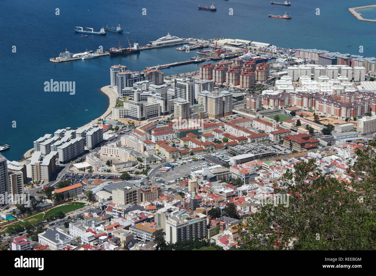 Le rocher de Gibraltar Banque D'Images