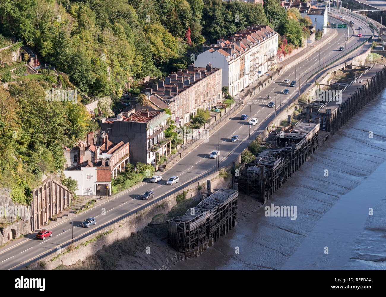 Opinions de l'Portway du Clifton Suspension Bridge, Bristol, UK Banque D'Images