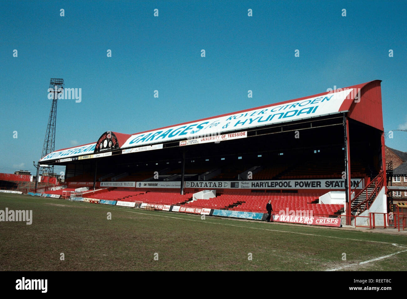 Vue générale du terrain de football de Middlesbrough FC, Ayresome Park, Middlesbrough, Yorkshire du Nord, en photo le 4 avril 1996 Banque D'Images