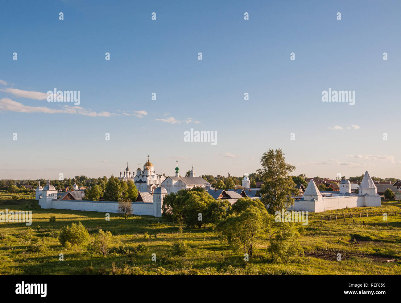 Couvent de l'Intercession ou monastère Pokrovsky dans l'ancienne ville de Suzdal, la Russie. Anneau d'or. Banque D'Images