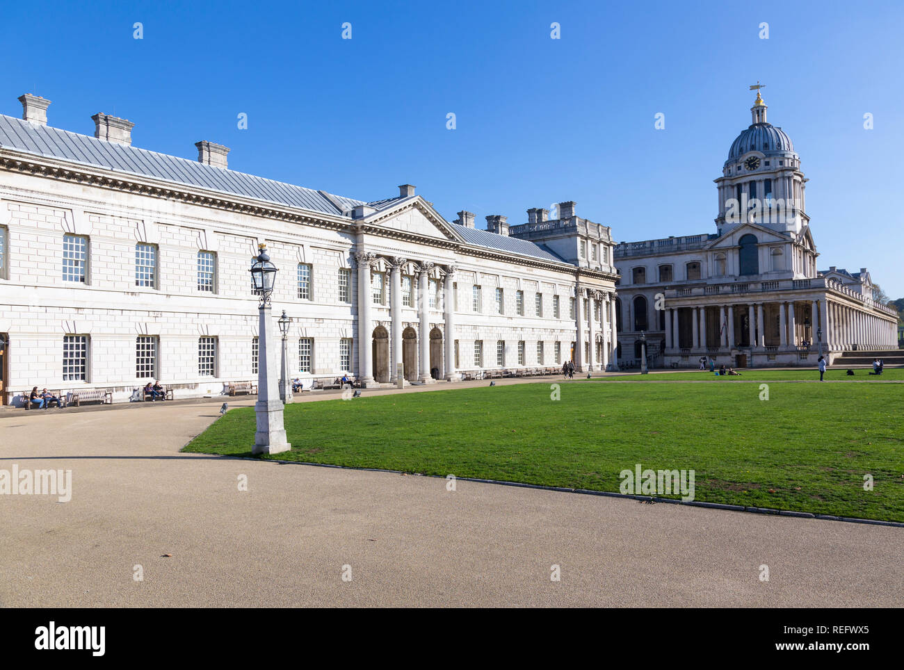 Nombril Greenwich College, Londres Banque D'Images