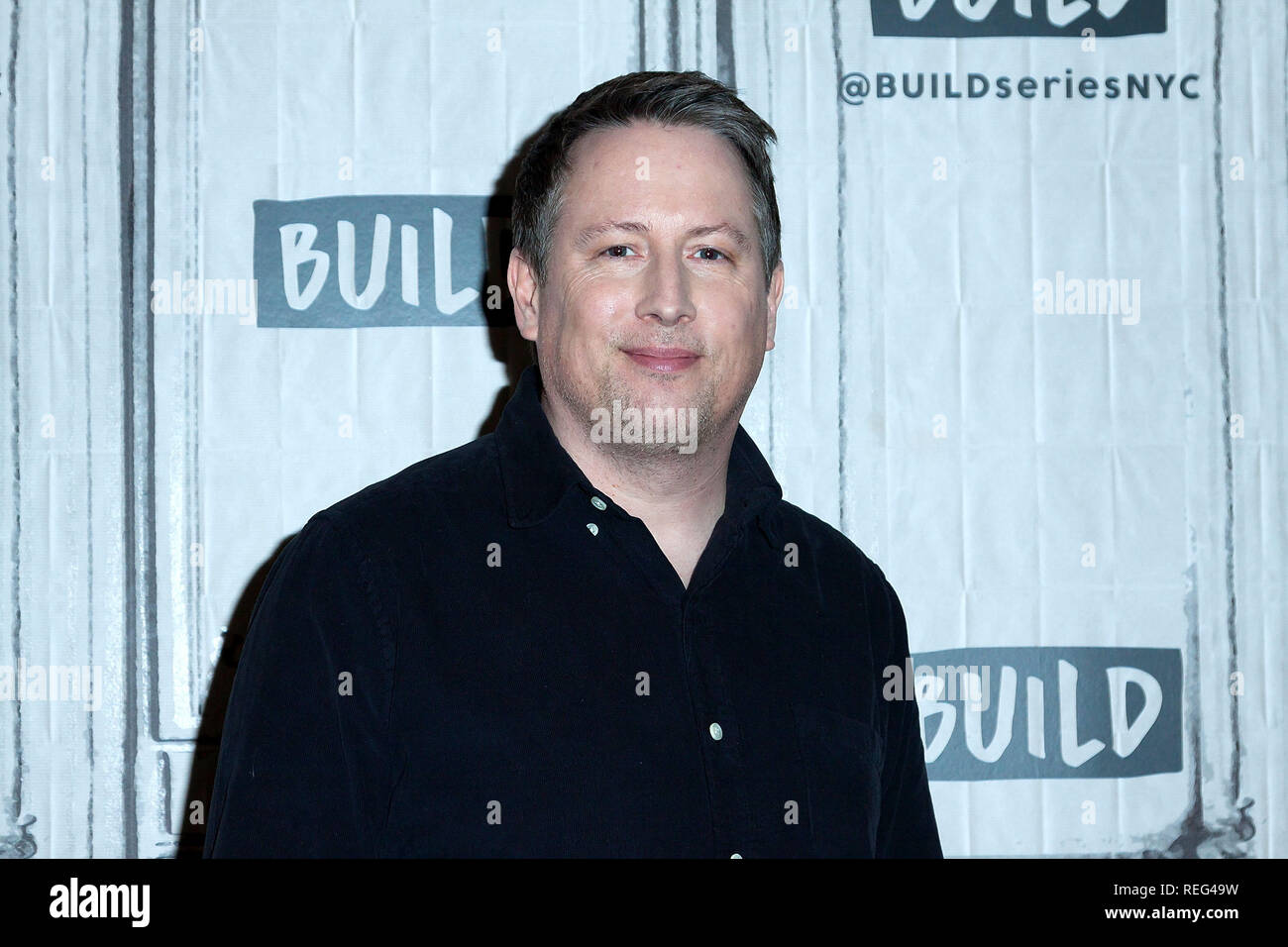 New York, NY - 21 janvier : Construire Série Présente Joe Cornish discuter de 'l'enfant qui serait King' à construire Studio le lundi, Janvier 21, 2019 à New York, NY (Photo par Steve Mack/S.D. Mack Photos) Banque D'Images