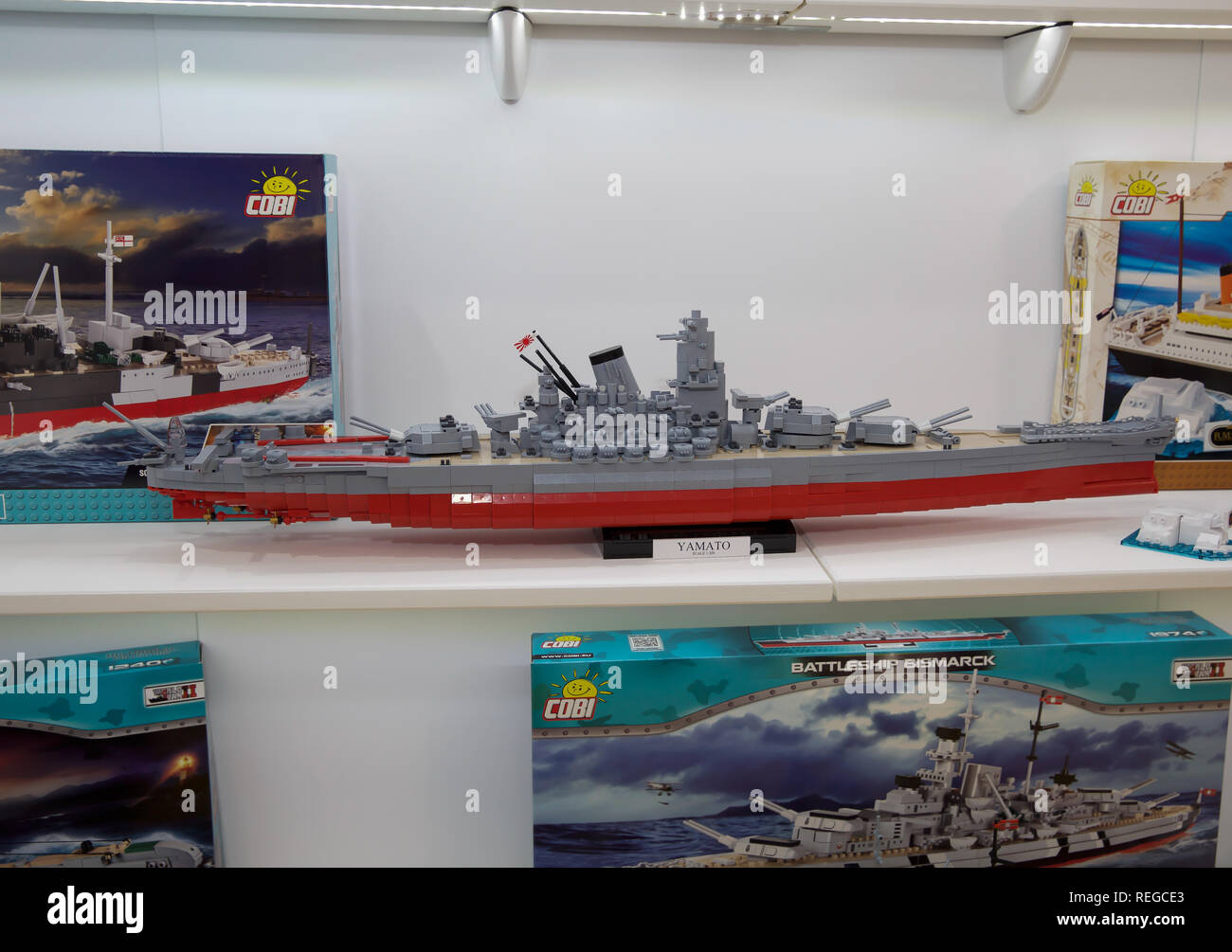 London,UK,22 janvier 2019,la Toyfair ouvre à Olympie à Kensington, Londres et ouvre tous les jours jusqu'au 24 janvier 2019. Le salon du jouet est le plus important des jouet, jeu et hobby trade show qui a lieu chaque année. L'industrie du jouet's showcase accueille plus de 270 entreprises exposantes des milliers de produits pour les visiteurs y compris les détaillants, les acheteurs, les médias et l'ensemble de l'industrie. Credit : Keith Larby/Alamy Live News Banque D'Images