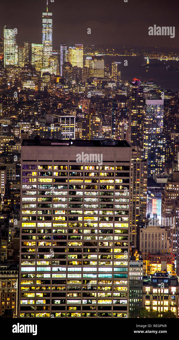 Vista aerea ciudad de Nueva York Banque D'Images