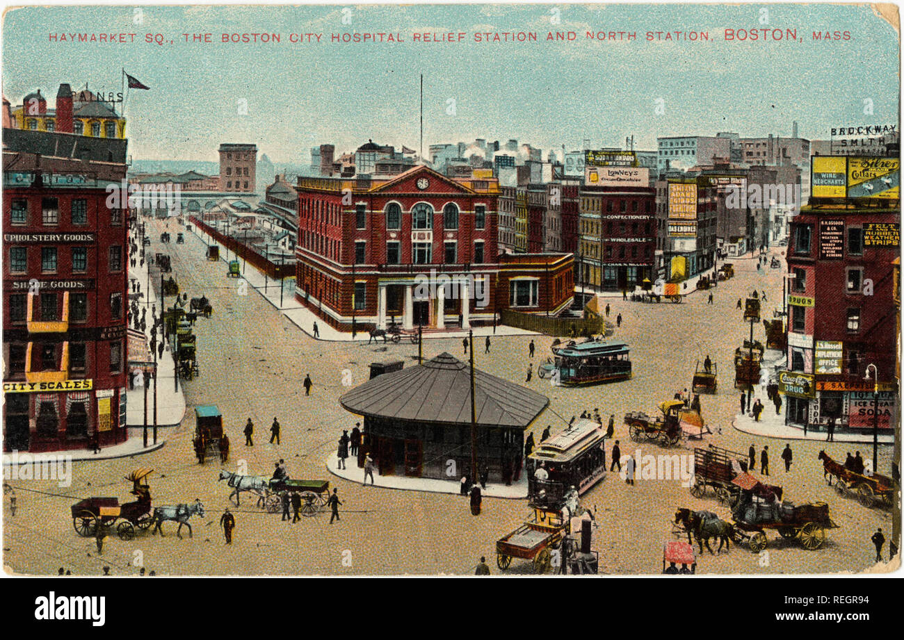 Haymarket Square, 1909 Banque D'Images