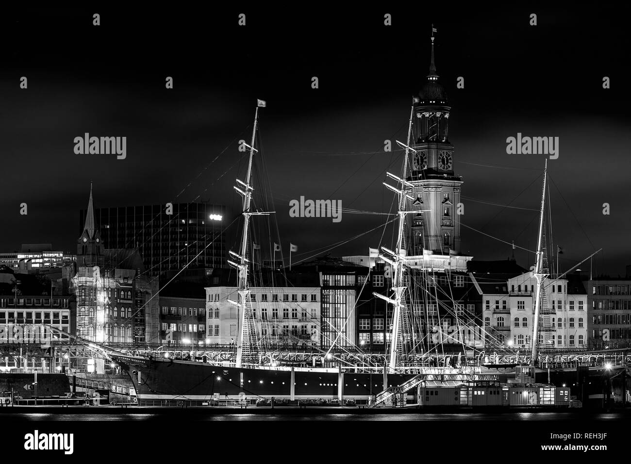 Bateau Musée Rickmer Rickmers Banque D'Images