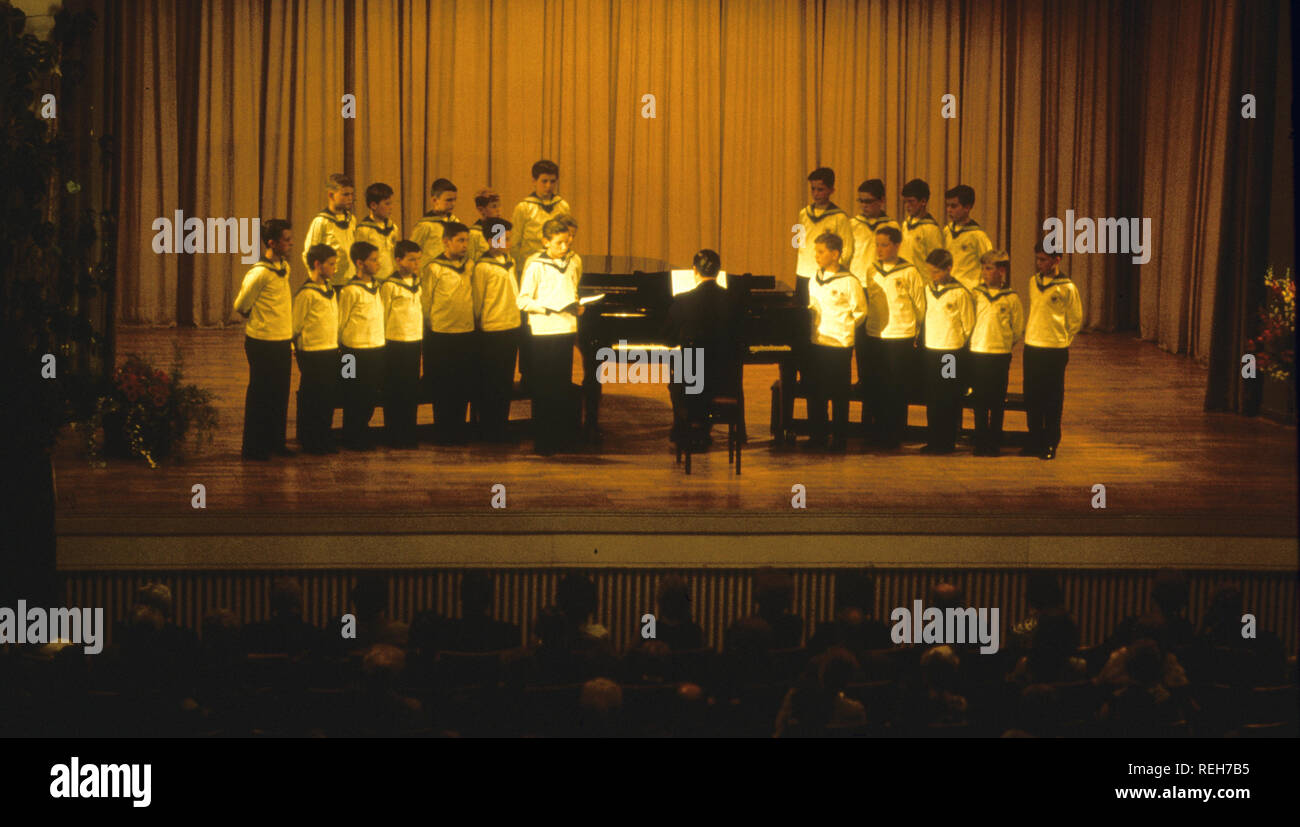 Choeur de garçons de Vienne dans les années 1980 Banque D'Images