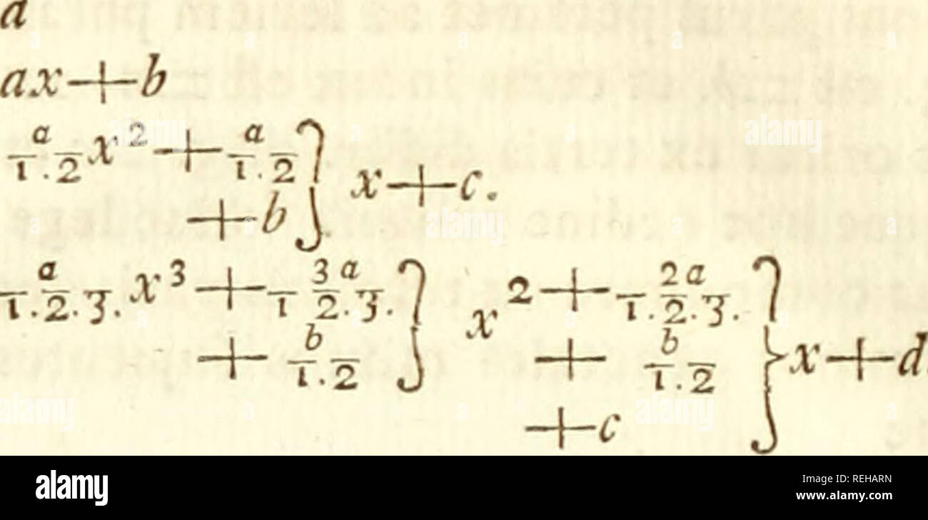 . Commentarii Academiae scientiarum imperialis Petropolitanae. 36- D£ ARITHMETICA FIGFRATA Primi Secundi tertii. Quarti - -r.l.y.'"^» pofteriores obferuant lcgem formulac Aoh, quare- liquae altiores prioribus gignuntur ex. Ex. gr. (Je formulam quinti ordinis velim condere , ex fola intuitu formularum praecedentium iudico, eamta- lem futuram efle T.S.l.T.2.3 T."^ ^T.S.y.T. / T. / TT.-2.7.T. / - +-tI^7.J-^"'H- T.5.X K-2^ T.iy. (V . - Flellulas pofui^ C vbi) , ibi defunt coefficientes nu- merici , natura quorum dans oculosin non tam clare- currit , quam ceterorum leges. Hos autem nu- mer Banque D'Images