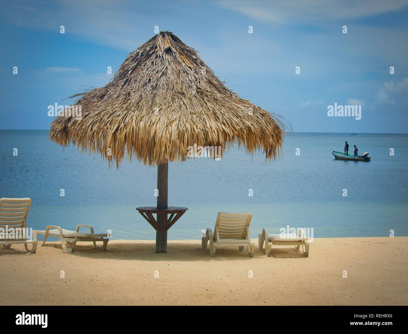 Paradis tropical dans les Caraïbes Banque D'Images