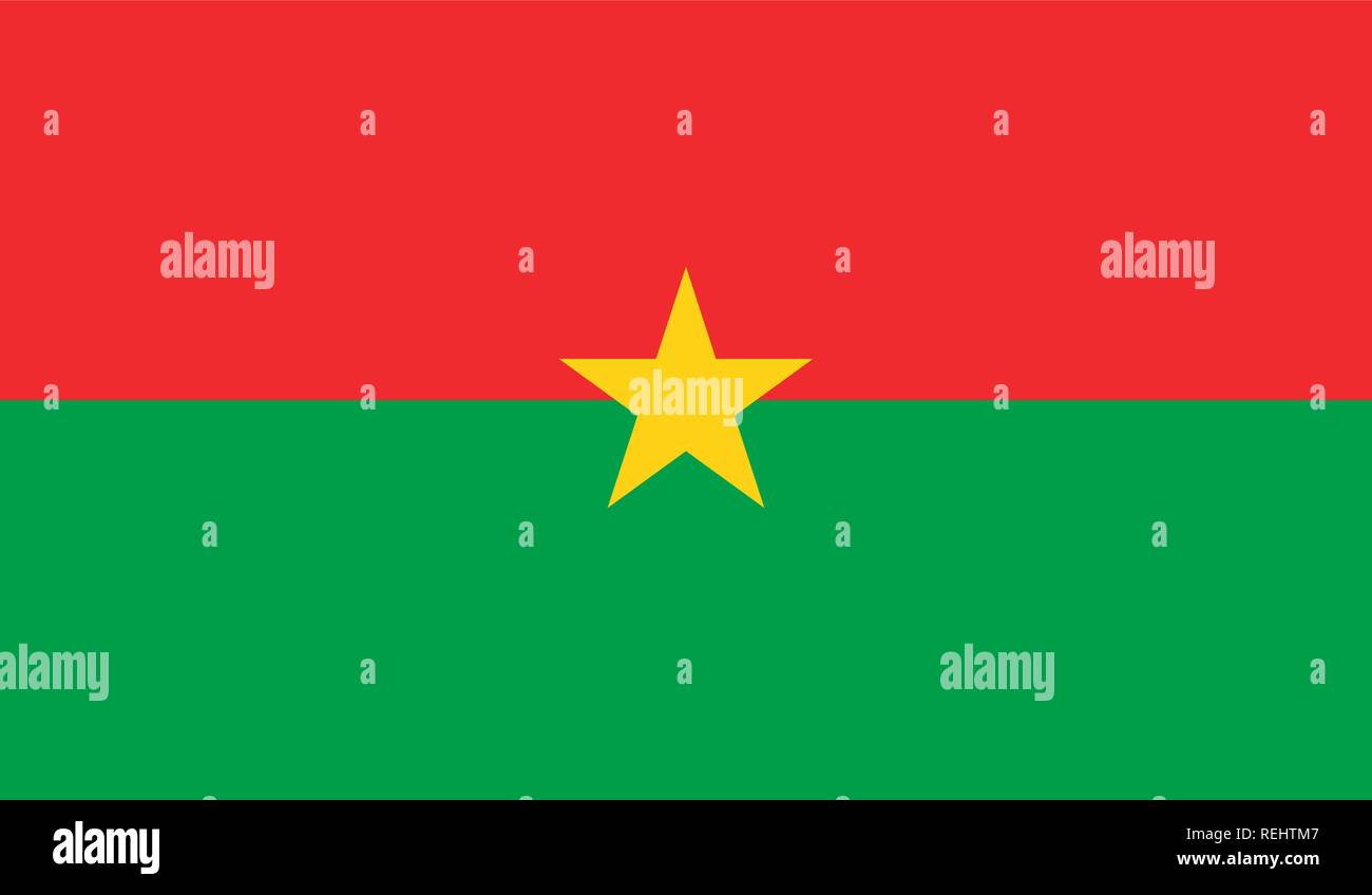 Drapeau du Burkina Faso Illustration de Vecteur