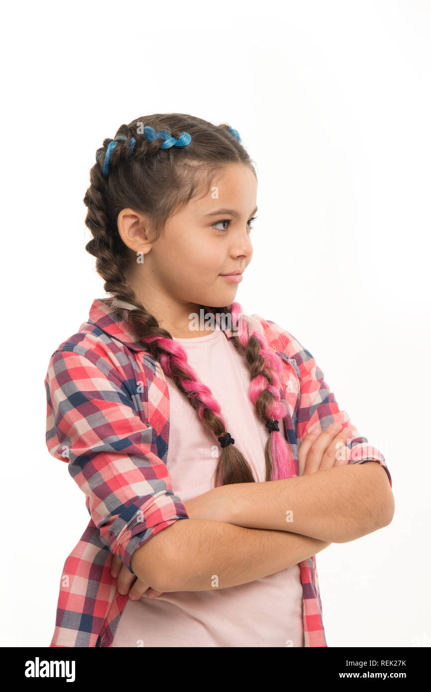 Concept De Mode Chez Les Adolescentes Coiffure à La Mode