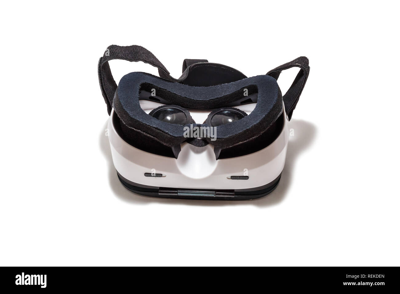 Lunettes de réalité virtuelle VR AR pour téléphone mobile isolé sur fond blanc Banque D'Images