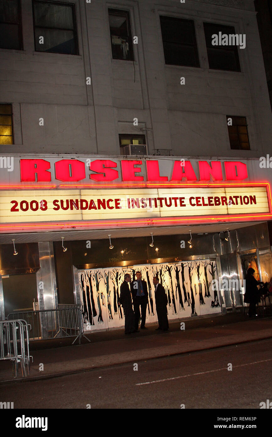 New York, NY - 27 Octobre : (extérieur) au Festival du Film de Sundance 2008 - Gala de financement au Hammerstein Ballroom le Lundi, Octobre 27, 2008 à New York Banque D'Images