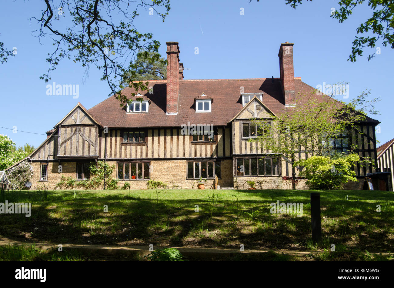 Limnerslease, la maison historique de la célèbre artiste victorien GF et Mary Watts dans le village de Compton près de Guildford dans le Surrey. Aujourd'hui un musée, Banque D'Images