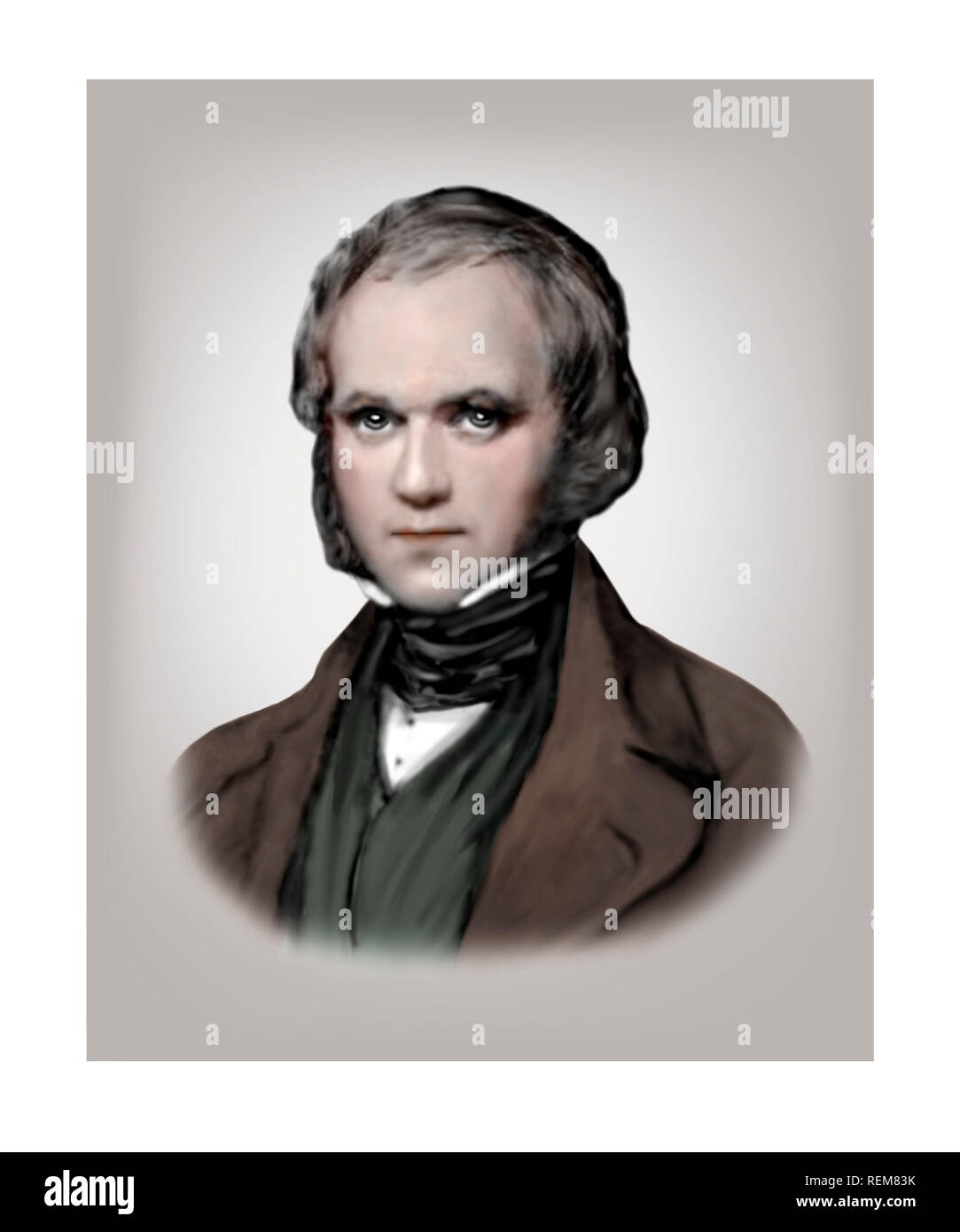 Naturaliste anglais Charles Darwin 1809-1882 Banque D'Images